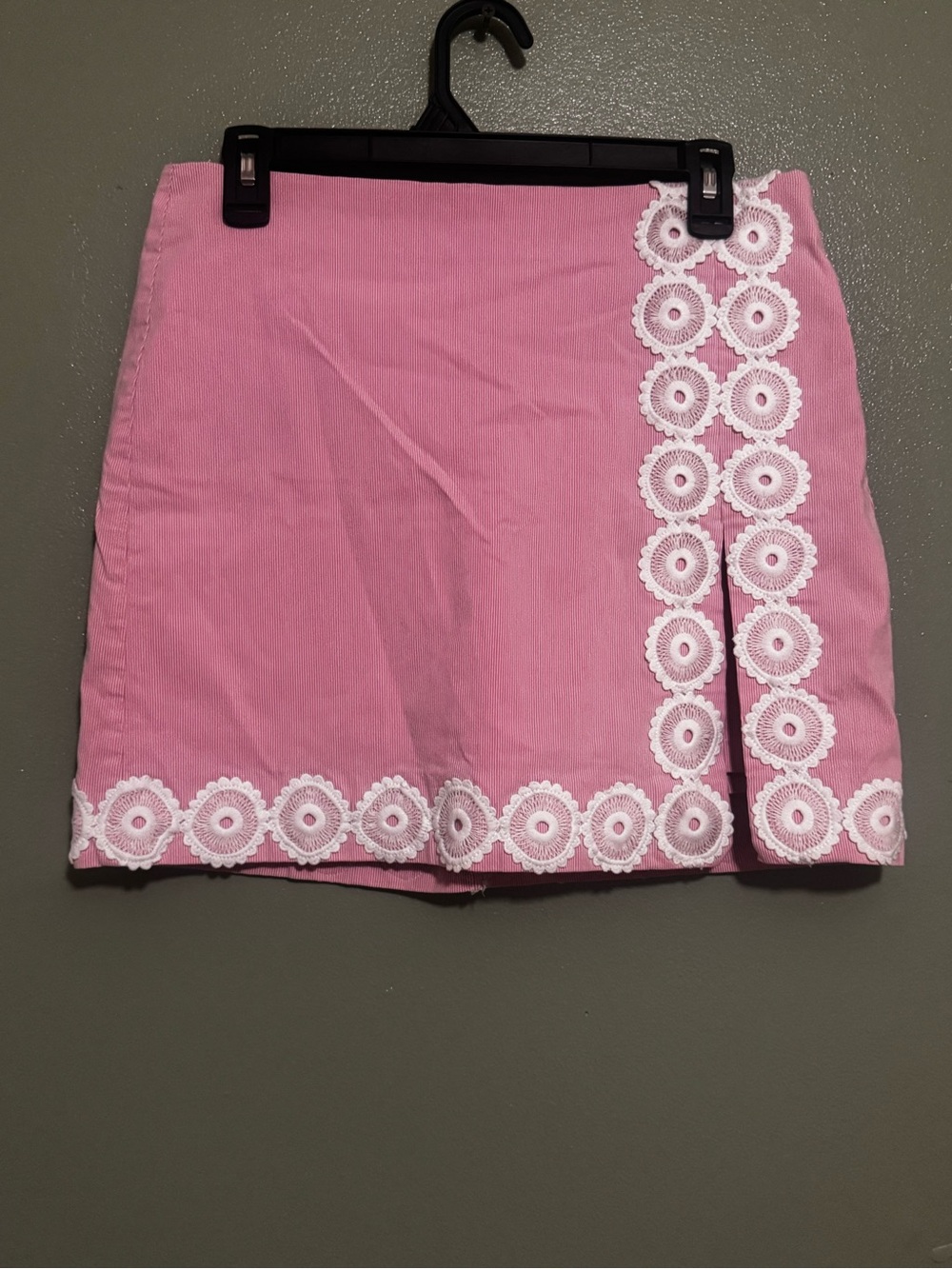 Crown& Ivy Skort Skirt Pink And White Size 4